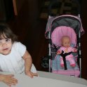 New baby buggy and picnic table
